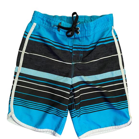 Quiksilver Boys Blue Surf Swim Shorts 24" - Picture 1 of 3